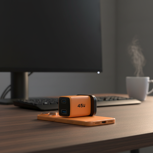 Cargador Rápido KYT 45W QC3.0/QC4.0 PD con Doble Puerto, Material Gan, Protección OTP/OVP, Resistente al Fuego, para Teléfonos Móviles y Portátiles - Product Image 1