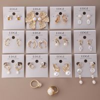Boucles d'oreilles créoles légères et tendance pour femme, en laiton plaqué or, décorées de perles, personnalisables, vente en gros promotionnelle
