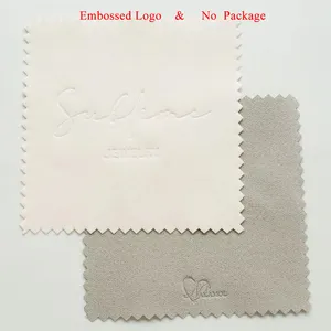 Custom Logo Wholesale Microfiber Jewelry Polishing Cloth Sterling Silver Jewelry Cleaning Cloth With Logo Printed