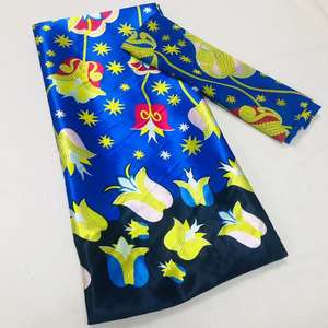 <span class=keywords><strong>Tissu</strong></span> de soie satiné <span class=keywords><strong>imprimé</strong></span> à la cire véritable africaine <span class=keywords><strong>Tissu</strong></span> de soie satiné à la cire africaine <span class=keywords><strong>Organza</strong></span> - Product Image 4