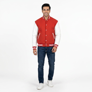 Veste universitaire personnalisée pour hommes, manteaux d'hiver avec broderie, décoration, en toile, veste de baseball pour hommes, vente en gros par OEM - Product Image 1