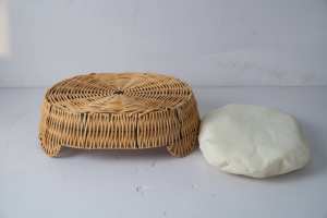 Ganzjahres-Haustier-Rattanhaus Umweltfreundliches Komfortables Haustierbett für Pelzige Freunde Weiden-Kunsthandwerk Katzenhaus - Product Image 5