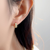 Boucles d'oreilles clous Dan Jewelry pour femmes, à porter au quotidien, en zircon cubique, pour cadeau de mariage ou de mariée