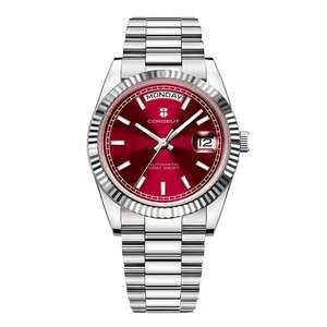 Stile di lusso <span class=keywords><strong>orologio</strong></span> d'<span class=keywords><strong>oro</strong></span> compatibile con il giorno di visualizzazione movimento automatico Design elegante a prezzi accessibili per gli uomini e le donne - Product Image 3