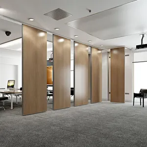 China made operable acoustic movable wall with 6063-T6 aluminum accessories