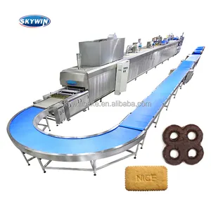 New Multipurpose waffle cookies biscuit making machine line automatic machinery biscuits