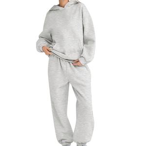 Ropa de Diseñador al por Mayor, Personalizada, OEM, ODM, 100% Algodón, Bordado/Logotipo Impreso, Conjunto de 2 Piezas de Moda Urbana para Mujer - Product Image 1