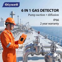 Détecteur de gaz portable 6-en-1 CO H2S O2 LEL avec enregistrement de 30 000 données pour applications marines, offshore et espaces confinés