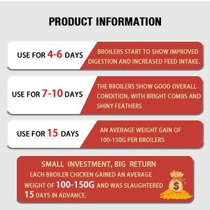 Thức ăn gia súc phụ gia Gà Thịt promoter tăng trưởng nhanh và tăng cân gà Booster gia cầm thức ăn phụ gia tăng trưởng promoters - Product Image 5