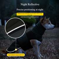 Vêtement réfléchissant multifonction pour animaux de compagnie, anti-choc, respirant, combinaison ajustable pour chien avec capuche