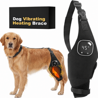 Beheizbare Hunde-Kniebandage mit Vibrationsmassage, Neopren-Segmentgurten für Arthritis und Schwäche der Hinterbeine, zur Genesung