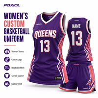 Conjunto de Uniforme de Baloncesto Unisex Personalizado, Camiseta y Pantalones Cortos Sublimados, Kit Personalizado para Equipos, Clubes, Escuelas, Universidades, Ligas del Reino Unido, 100% Personalizado
