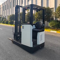 Younglift CQD20B-55 24V Truk Reach Truck Duduk 2000kg Jarak Jangkau Besar Kemudi Elektronik Tarikan Samping Baterai