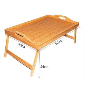 Bandeja de Servir de Bambú con Patas Plegables <span class=keywords><strong>para</strong></span> Desayunar <span class=keywords><strong>en</strong></span> <span class=keywords><strong>la</strong></span> <span class=keywords><strong>Cama</strong></span>, Escritorio de Madera 100% Natural con Asas <span class=keywords><strong>para</strong></span> Laptop, <span class=keywords><strong>Mesa</strong></span> <span class=keywords><strong>para</strong></span> Aperitivos - Product Image 6