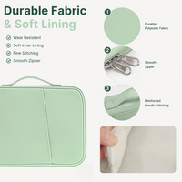 Housse de protection pour tablette avec poignée et poche, grande capacité pour iPad 11 13 pouces, housse de tablette rembourrée douce et résistante à l'eau