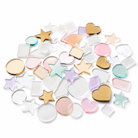 Confettis de table en acrylique personnalisés, formes miroir transparentes, pièces décoratives pour fêtes, mariages et événements, formes découpées sur mesure pour table de fête