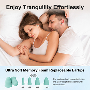 จุกอุดหูโฟม 4 ขนาด ลดเสียงรบกวน ป้องกันการได้ยิน จุกอุดหูเมมโมรี่โฟม กันเสียง จุกอุดหูซิลิโคนนุ่ม สำหรับการนอนหลับ - Product Image 4