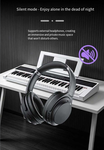 Piano electrónico portátil de 61 teclas con teclas sensibles al tacto, altavoz incorporado, piano digital BT para principiantes y adultos. - Product Image 4