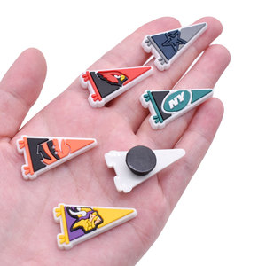 Estilo de equipos de fútbol, accesorios de zapatos de Pvc suave, <span class=keywords><strong>NFL</strong></span> suave <span class=keywords><strong>para</strong></span> accesorios de goma, decoraciones deportivas, encanto de zapato de Rugby de Pvc, encanto de silicona - Product Image 3