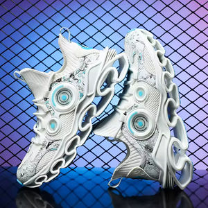 รองเท้ากีฬาลำลองผู้ชายแบบขายส่งสั่งทำพิเศษ พื้นรองเท้า EVA นุ่มสบาย ระบายอากาศได้ดี  หน้าผ้าตาข่าย กันลื่น เหมาะสำหรับวิ่งและเล่นเทนนิส - Product Image 4