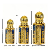 Flacon de parfum miniature de qualité supérieure 3, 6, 12 ml en verre avec applicateur à bille pour fioles, bâtonnets applicateurs, rechargeable, conteneur de voyage avec bouchon à vis