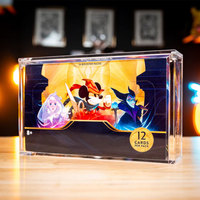 Boîte de rangement acrylique Premium Clear Lorcana Booster Box avec aimants N52, résistance aux UV, étui acrylique Lorcana Trove