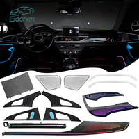 Accessoires de voiture pour Audi A6 C7 2012-2018, décoration intérieure, éclairage d'ambiance de voiture à 64 couleurs, systèmes d'éclairage automatique