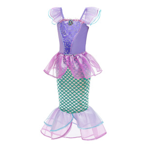 Vestido de noche de sirena con lentejuelas y malla para niñas de MS Summer - Product Image 3