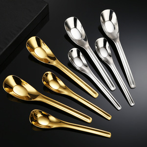 Cuchara de Acero Inoxidable 316, Cuerpo Recto, Color Sólido, para Alimentación, Comida, Sopa, Uso Doméstico - Product Image 2