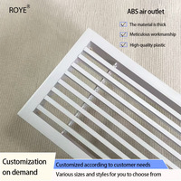 Grille de sortie de climatisation centrale carrée moderne en plastique ABS