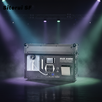Machine à brouillard électrique SITERUI SFX à base d'eau 2100W avec éclairage laser, flight case, télécommande DMX, réservoir 2.5L pour scène, concert, bar