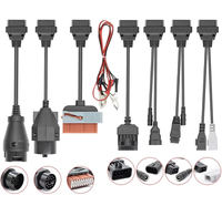 Juego Completo de 8 Cables Negros de 12V para Auto, Cable Adaptador OBD2 Pequeño, Cable de Detección para Auto OLIVER