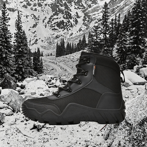 Stivali Tattici Leggeri <span class=keywords><strong>da</strong></span> <span class=keywords><strong>Uomo</strong></span> <span class=keywords><strong>Impermeabili</strong></span> Antiscivolo <span class=keywords><strong>Scarpe</strong></span> <span class=keywords><strong>da</strong></span> Addestramento per Esterni in Gomma Resistenti per Campo di Battaglia Escursionismo - Product Image 2