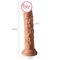 Masturbador femenino barato, mini dildo manual de carne suave, pene falso simulado, juguete sexual S, M, L, XL, dildo de fantasía