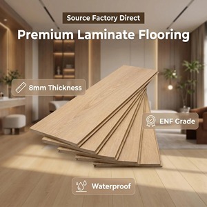 Plancher <span class=keywords><strong>stratifié</strong></span> en bois 8 mm, système Unilin Click, bords biseautés, imperméable, aspect bois, dalles vinyle, accessoires, planches hybrides - Product Image 1