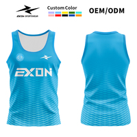 Rompi Lari EXON Digital Print Mesh Breathable dengan Kain Mesh, Singlet Lari Marathon untuk Latihan Outdoor dan Kebugaran