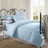 Ensemble de literie en satin de coton 100% 250T de qualité hôtelière, 4 pièces, durable pour le lavage, utilisation hôtelière, ensembles de draps