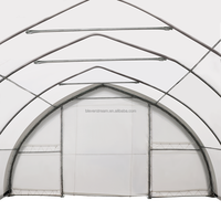 Eversteeam ES-CST1230 3.6x12m Toit en acier galvanisé robuste, imperméable, résistant aux UV, coupe-vent, moderne, simple, nature, extérieur