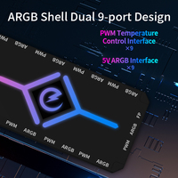 Contrôleur ARGB télécommande sans fil 5V 3 broches Shenguang synchrone PWM 4Pin RGB ordinateur de bureau châssis ventilateur Hub