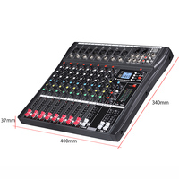 Xtuga CT80X Console de Mixage Professionnelle 8 Canaux Audio Cartes Son Mixeurs