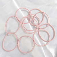 Lot de 10 bandes élastiques multicolores durables, accessoires, élastiques fins pour cheveux, élastiques pour queue de cheval, pour femmes, hommes et enfants.