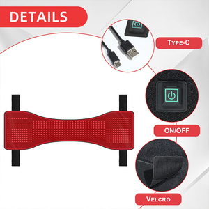 Enveloppe lumineuse thérapeutique pour le ventre du <span class=keywords><strong>cheval</strong></span>, rechargeable par USB-C, en matériau SBR, 320 LED 660:850nm, pour soins vétérinaires équin - Product Image 4