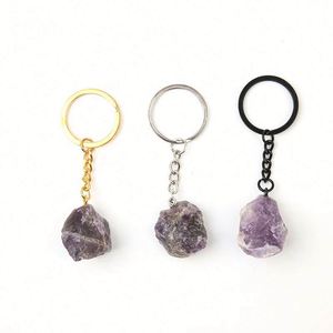 Hot Selling Irregular Shape Crystal Keychain PVC Gold Black Circle Ring Glittery Key Holder Best Seller Plastic Keyholders - Product Image 1