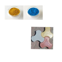 Poudre à pigments multicolores, oxyde de fer rouge, pour carreaux de troittoir, 110