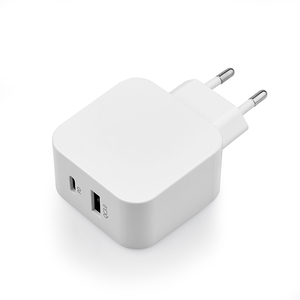 Cargador PD de 20W, <span class=keywords><strong>2</strong></span> puertos, cargador de pared de 20W, puerto de cargador Micro USB para el teléfono celular más nuevo - Product Image 1