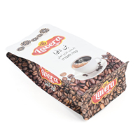Sac à café personnalisé, écologique, à fond plat, avec valve, 100g, 250g, 500g, 1kg, 12oz