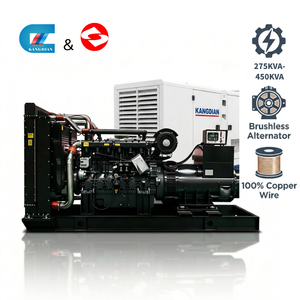 ราคาโรงงานโดยตรง เครื่องกำเนิดไฟฟ้าดีเซลอุตสาหกรรม 275KVA 450KVA 50Hz 3 เฟส 4 สาย ประสิทธิภาพ 95% กำเนิดพลังงานที่เชื่อถือได้ - Product Image 1