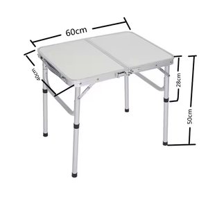 Yüksekliği ayarlanabilir katlanır açık bahçe hafif piknik kamp masası alüminyum taşınabilir büyük piknik masası masa piknik seti - Product Image 6