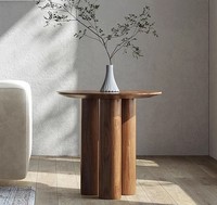 Meubles de salon canapés table d'angle canapés nordiques en bois massif canapés ronds table d'appoint table basse pour le thé