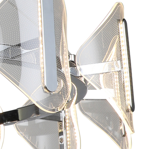 Barato retro de aluminio acryilc estrella sala comedor cafés montado en la superficie de luz lámpara led lámpara de techo - Product Image 4